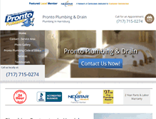 Tablet Screenshot of plumbinginharrisburg.com